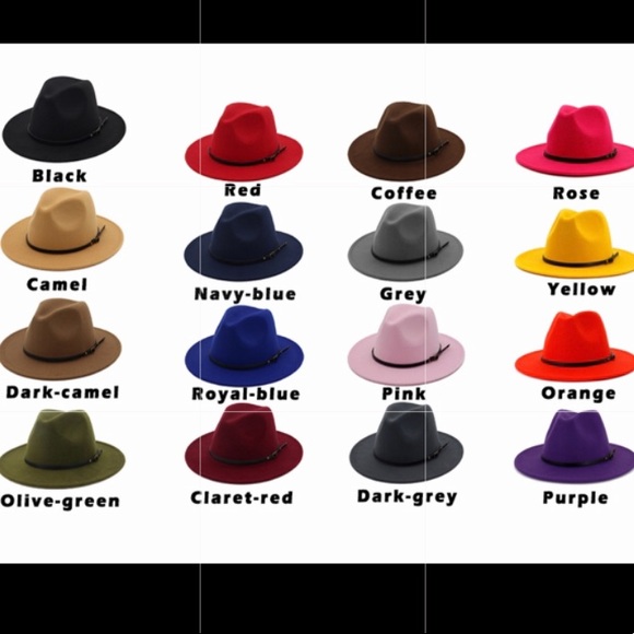 - NAVY BLUE LADIES STYLISH FEDORA HAT *NEW* main image 2